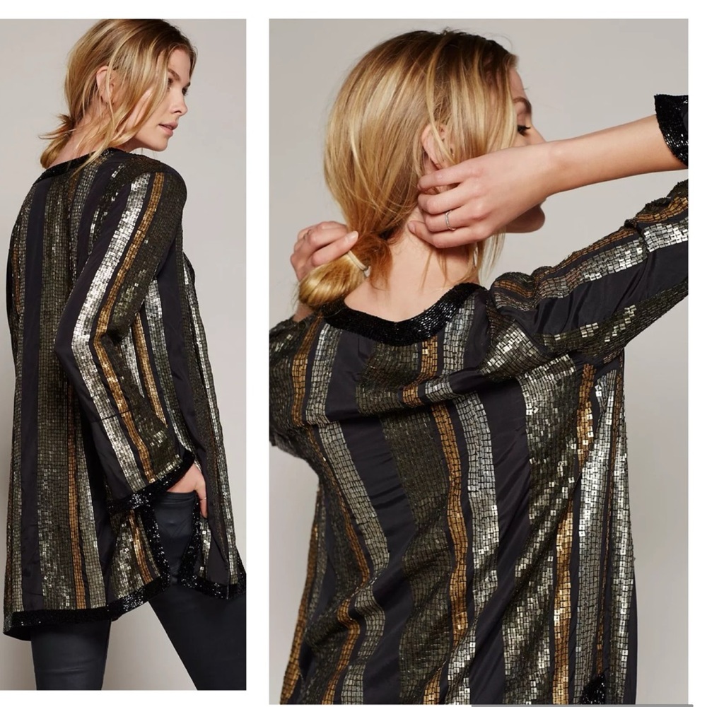 Free People Beaded Bianca Jacket NWOT